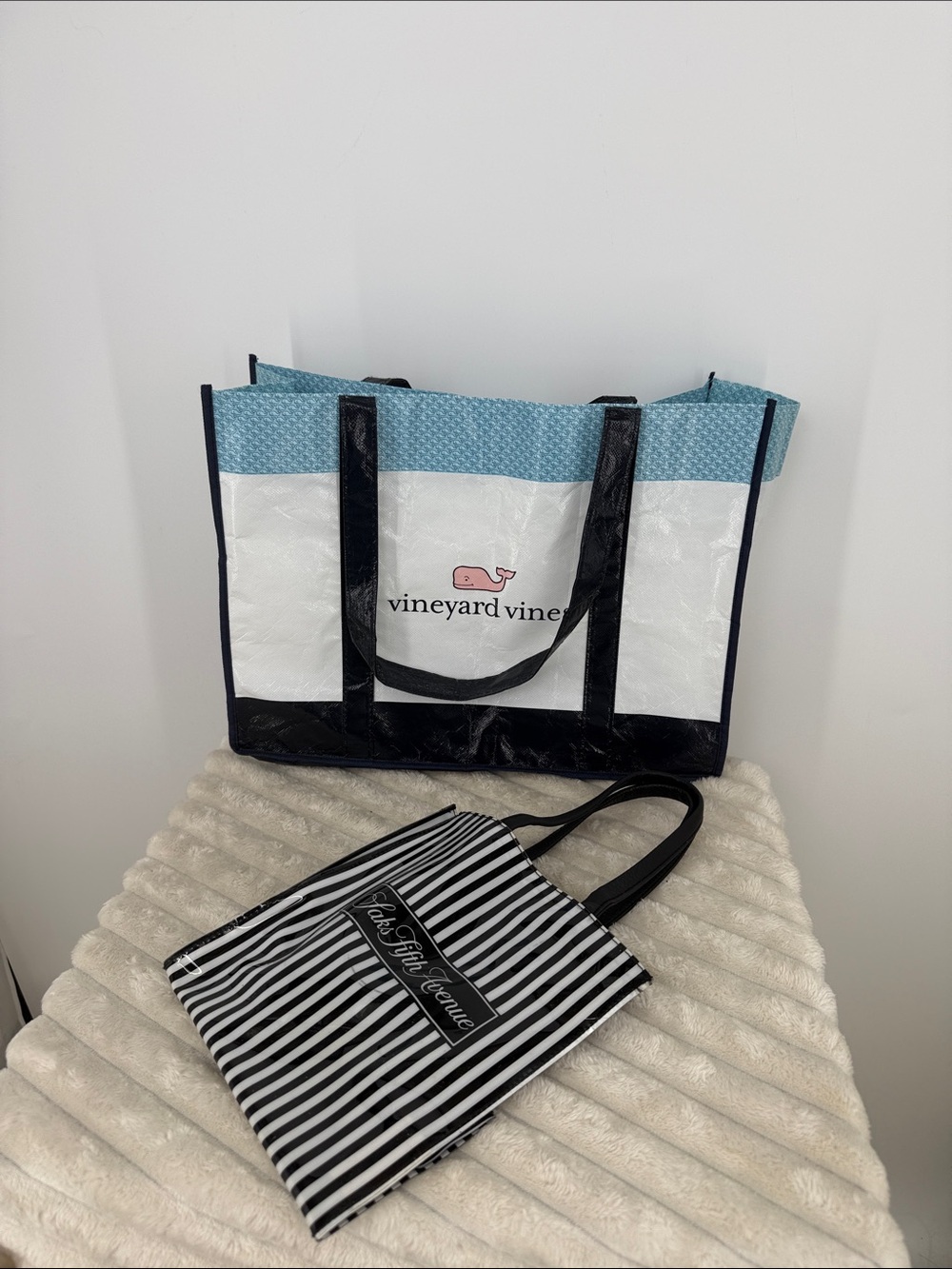 Designer shopping tote bag lot of 2